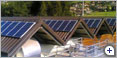 Impianto fotovoltaico su tetti a falda, Azienda Idrotermica, Gandino, (BG), 2009.